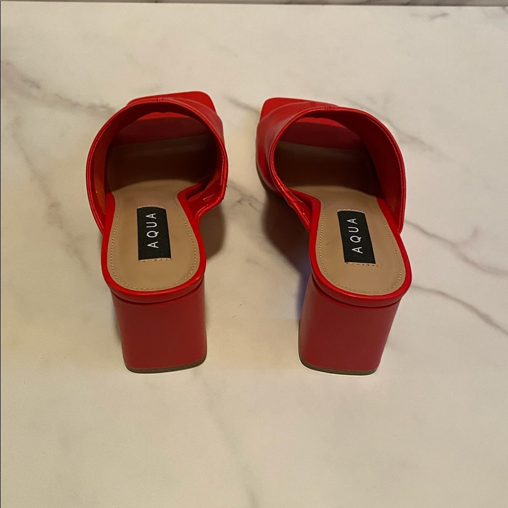 AQUA Toga High Heel Slide Sandals - Picture 4 of 8